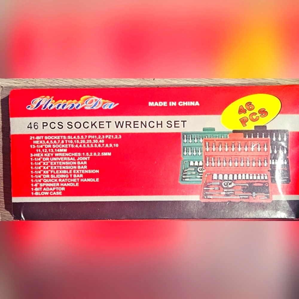 46 PCS SOCKET SET NEW